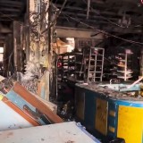 Pasca Kebakaran Toko Sanya Cianjur, Proses Pendinginan Masih Terus Dilakukan