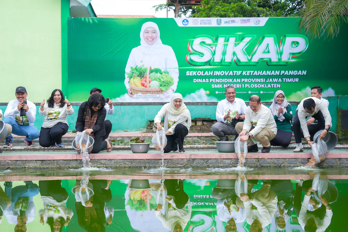 Gubernur Khofifah Dorong Sekolah Jadi Laboratorium Ketahanan Pangan