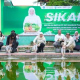 Pecahkan Rekor Dunia, Gubernur Khofifah Pimpin Aksi Tanam Serentak di 754 Sekolah Jatim