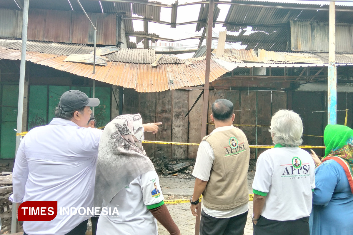 Empat Kios Terbakar, APPSI Kota Madiun Prihatin Kondisi Pasar Srijaya