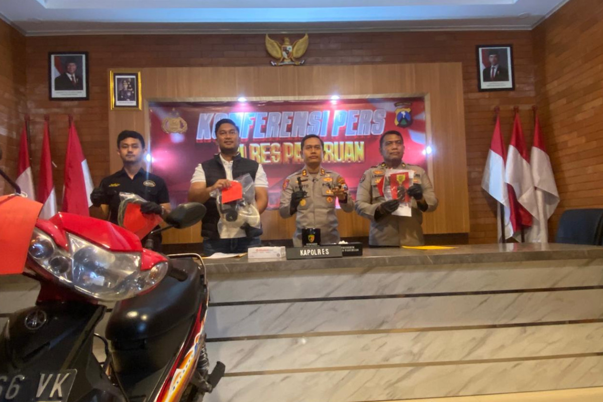 Dua Tersangka Maling Motor Belasan TKP Diamankan Polres Pasuruan