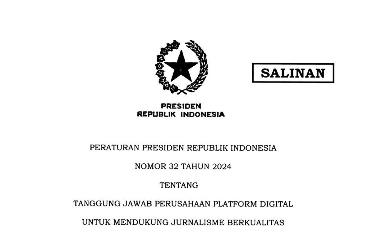 KTP2JB Nilai Kepatuhan Platform Digital terhadap Perpres Jurnalisme Berkualitas Masih Rendah