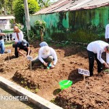 Bupati Bondowoso Pimpin Penanaman Sayur di Pekarangan Warga