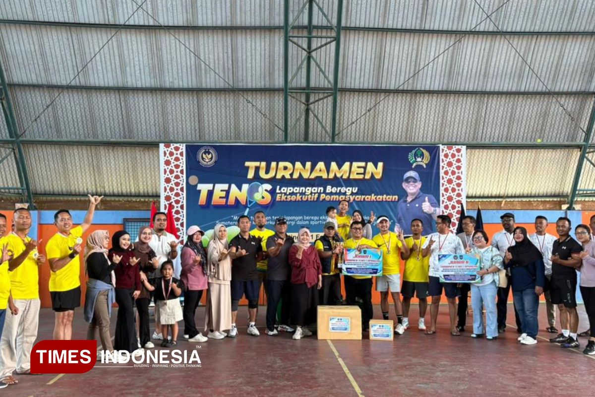 Terus Berprestasi, Lapas Solok Raih Juara I Turnamen Tenis Eksekutif Pemasyarakatan