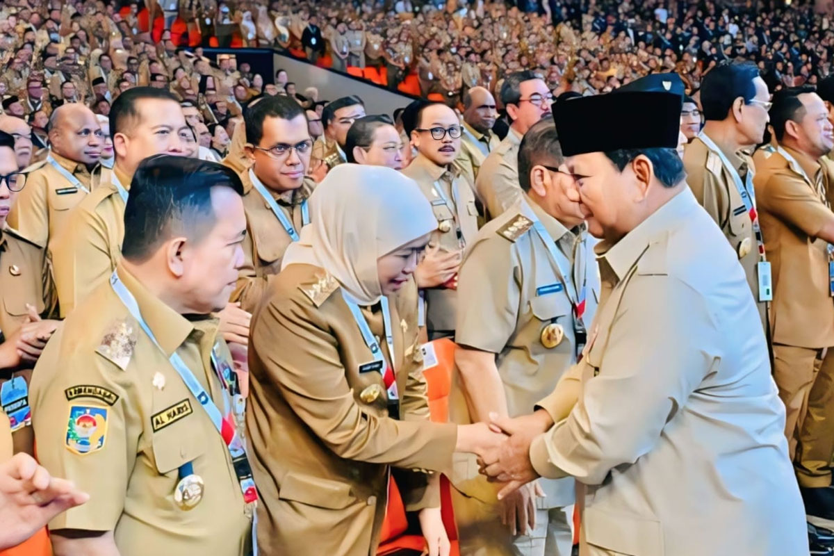 Rakornas Bersama Presiden, Gubernur Khofifah Beberkan Capaian Kinerja Pemprov Jatim