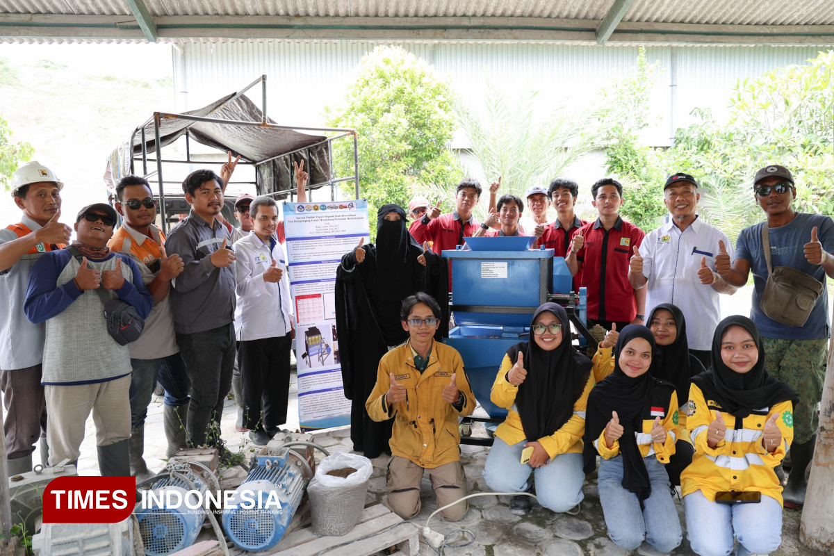 Optimalkan Hasil Pertanian, Mahasiswa Teknik Unej Ciptakan Mesin Pupuk dari Limbah Batu Gamping