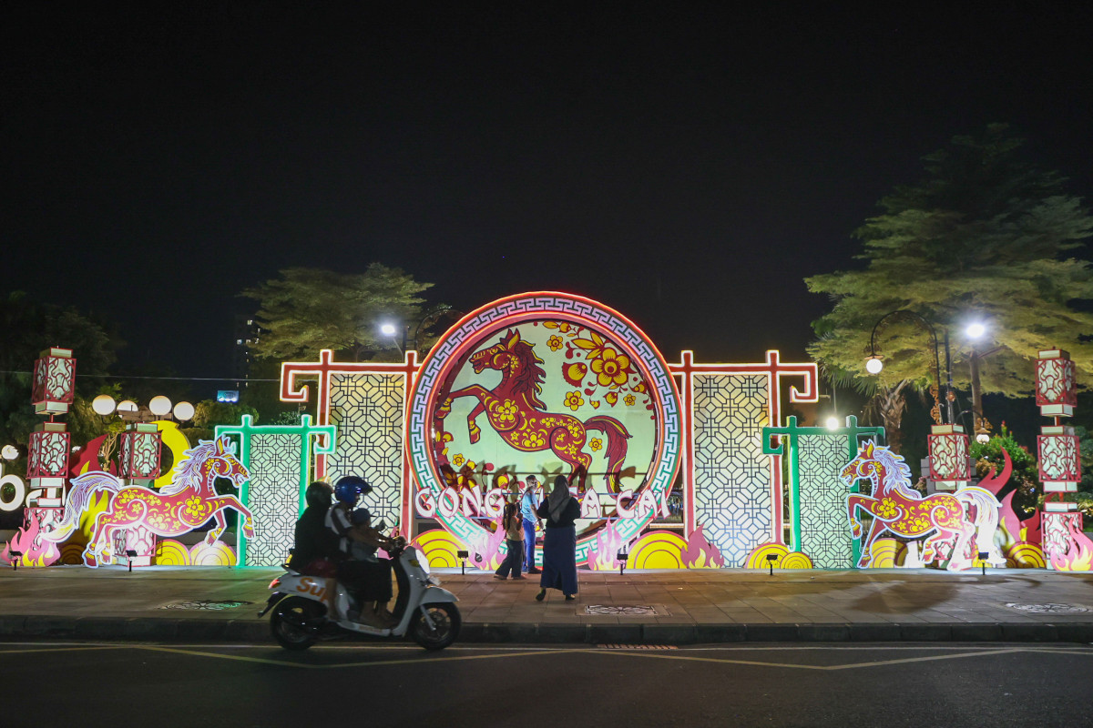 Surabaya Bersolek, Ornamen Imlek Ramah Lingkungan Percantik Wajah Kota