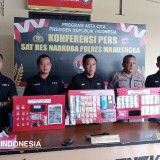 Polres Majalengka Bongkar Tiga Kasus Narkoba, Empat Tersangka Diamankan