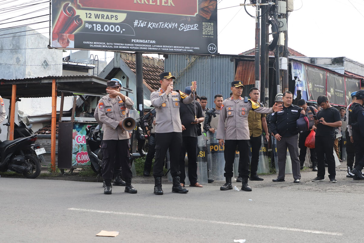 Antisipasi Unjuk Rasa Pesilat, Polres Magetan Perketat Perbatasan Magetan-Madiun