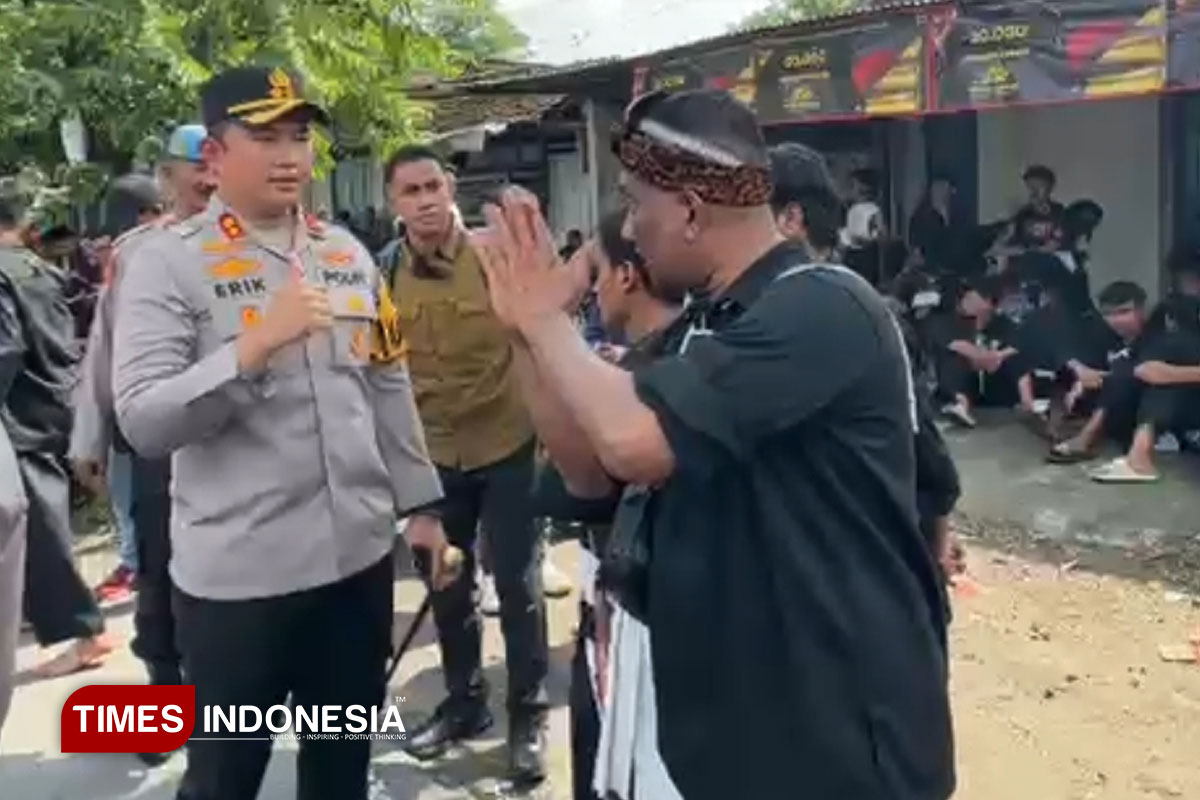 Jelang Parapatan Luhur PSHT, Kapolres Magetan Pimpin Langsung Pengamanan di Perbatasan