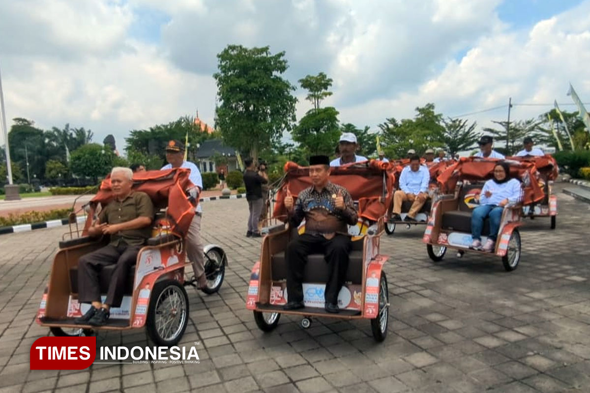 Presiden Prabowo Bantu Ratusan Becak Listrik, Pemkab Madiun Siap Fasilitasi Charger