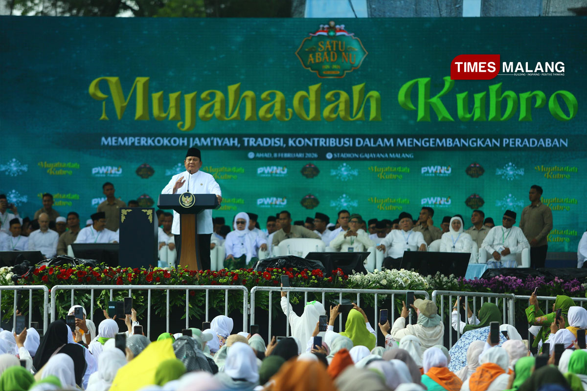 Gereja di Malang Bantu Kelancaran 1 Abad NU, Prabowo: Jatim Teladan Toleransi
