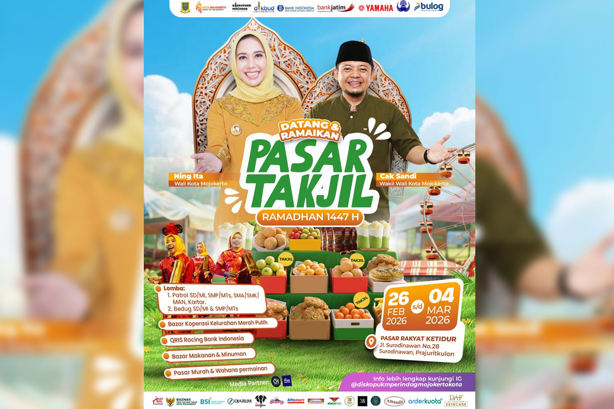 Gerakkan Ekonomi Rakyat, Pasar Takjil Ramadan Kota Mojokerto 2026 Segera Dibuka