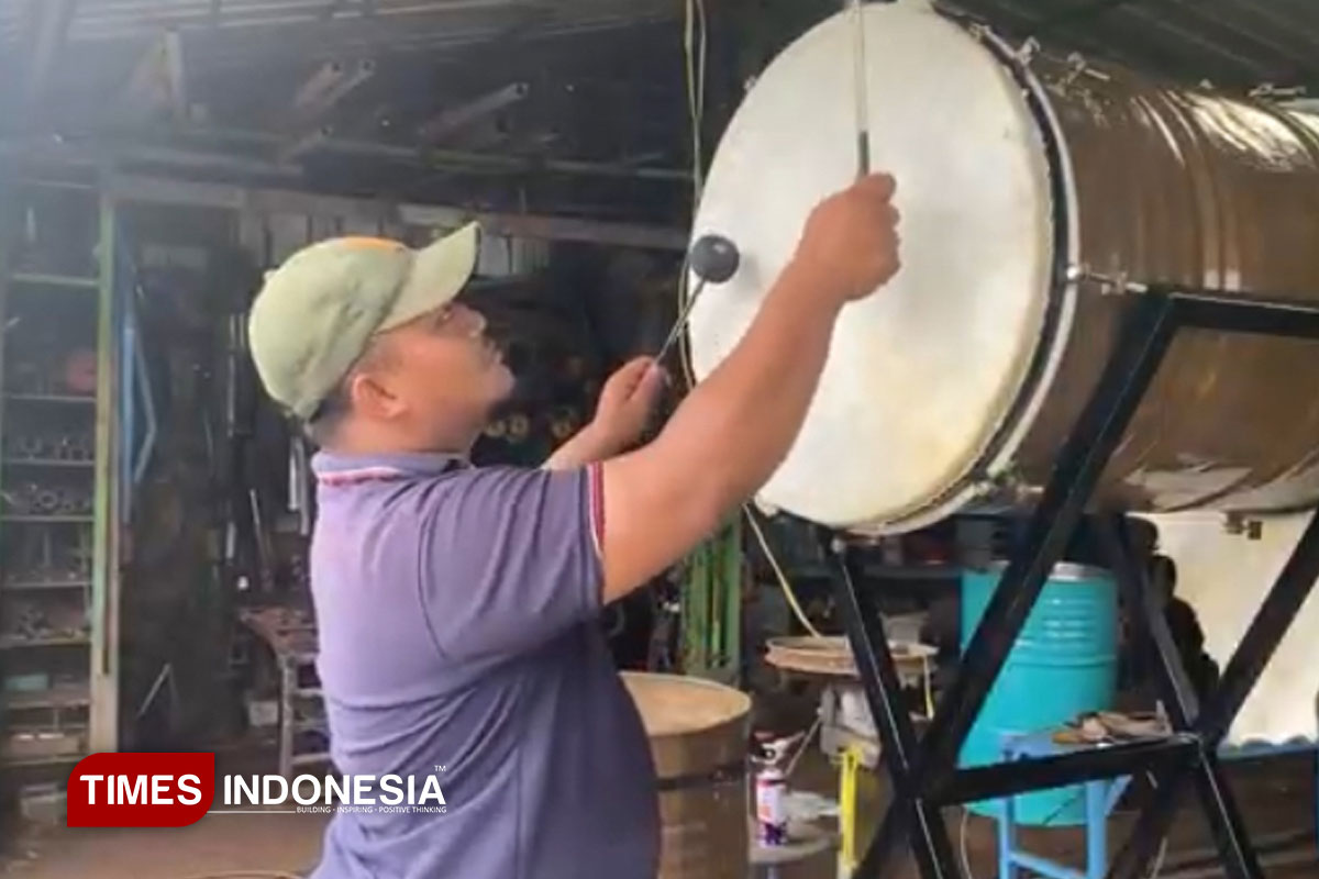 Perajin di Jombang Sulap Drum Bekas Jadi Jidor