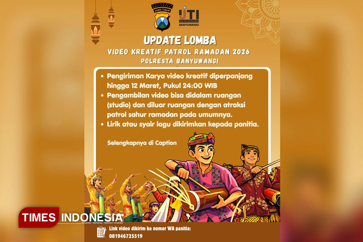 Lomba Video Kreatif Patrol Ramadan 2026 Polresta Banyuwangi, Pengiriman Karya Diperpanjang Hingga 12 Maret