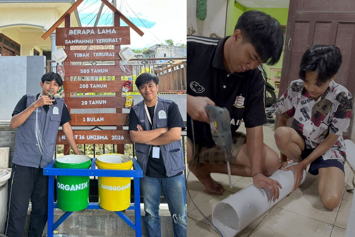 Dari Lubang Kecil Jadi Solusi Besar: Mahasiswa KSM-T Unisma Kelompok 16 Kenalkan Resapan Biopori